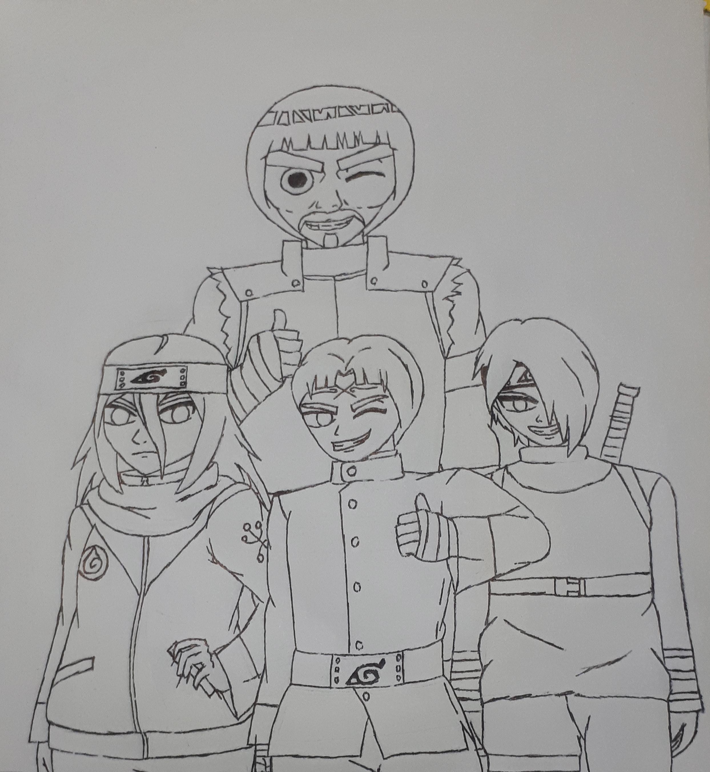 Auif rock lee had his own teammy oc rnaruto