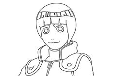 Rock lee coloring pages ideas rock lee ninja battle coloring pages