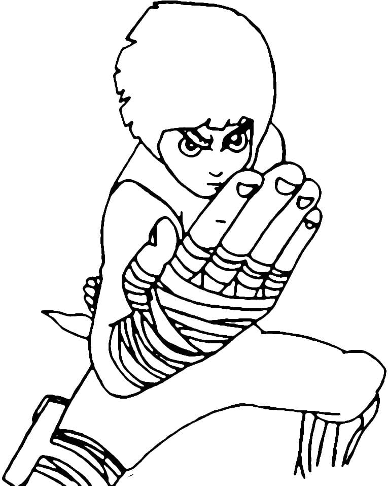 Rock lee coloring pages