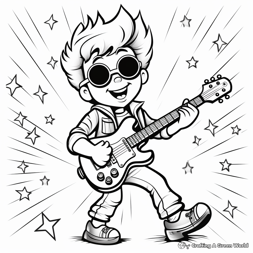Music coloring pages