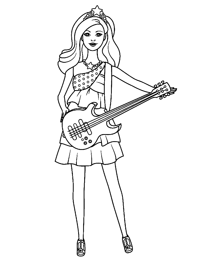 Barbie coloring pages printable for free download