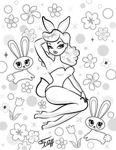 Httpswwwfacebookmissfluffphotosatype fashion coloring book miss fluff abstract tree painting