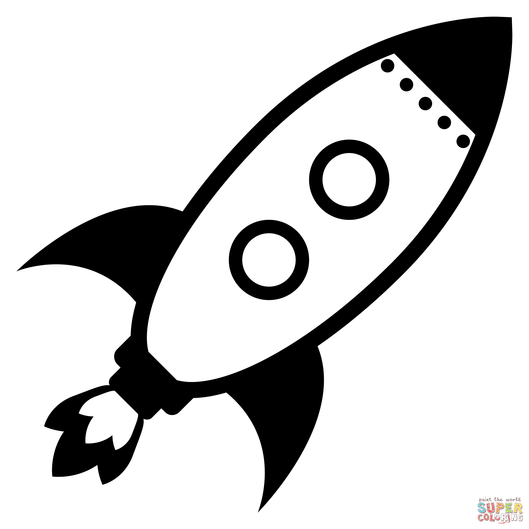 Rocket emoji coloring page free printable coloring pages