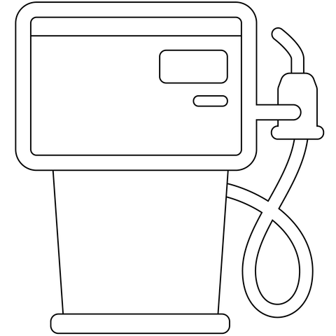 Fuel pump emoji coloring page free printable coloring pages