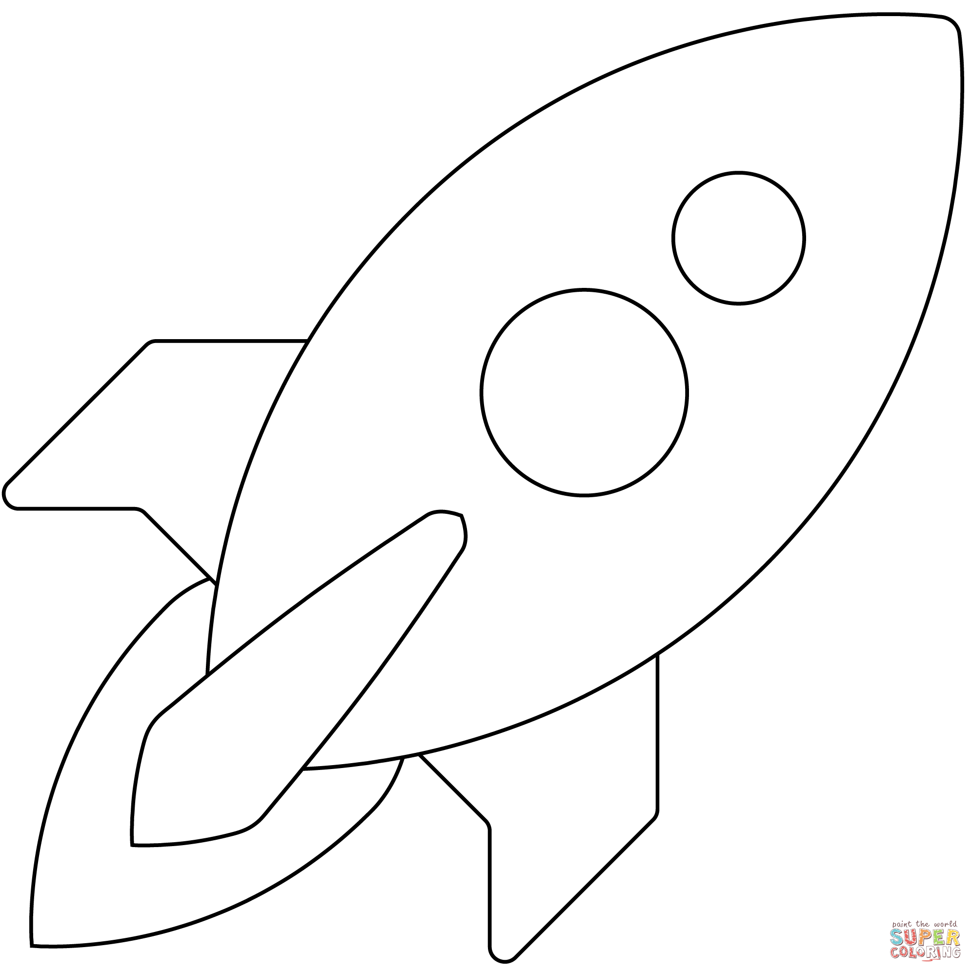 Rocket emoji coloring page free printable coloring pages