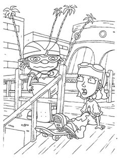 Rocket power ideas rocket power free printable coloring pages coloring pages