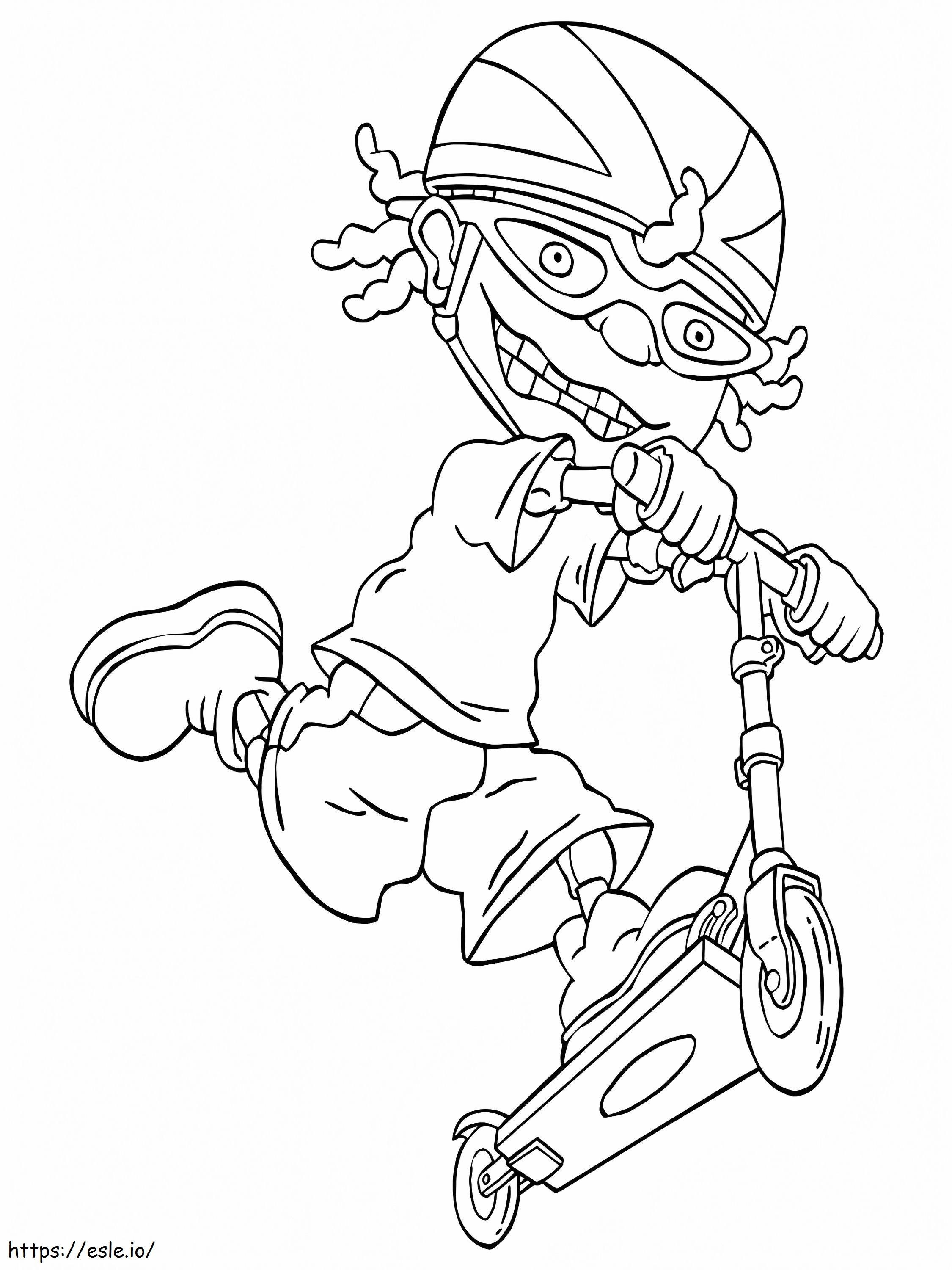 Rocket power coloring page