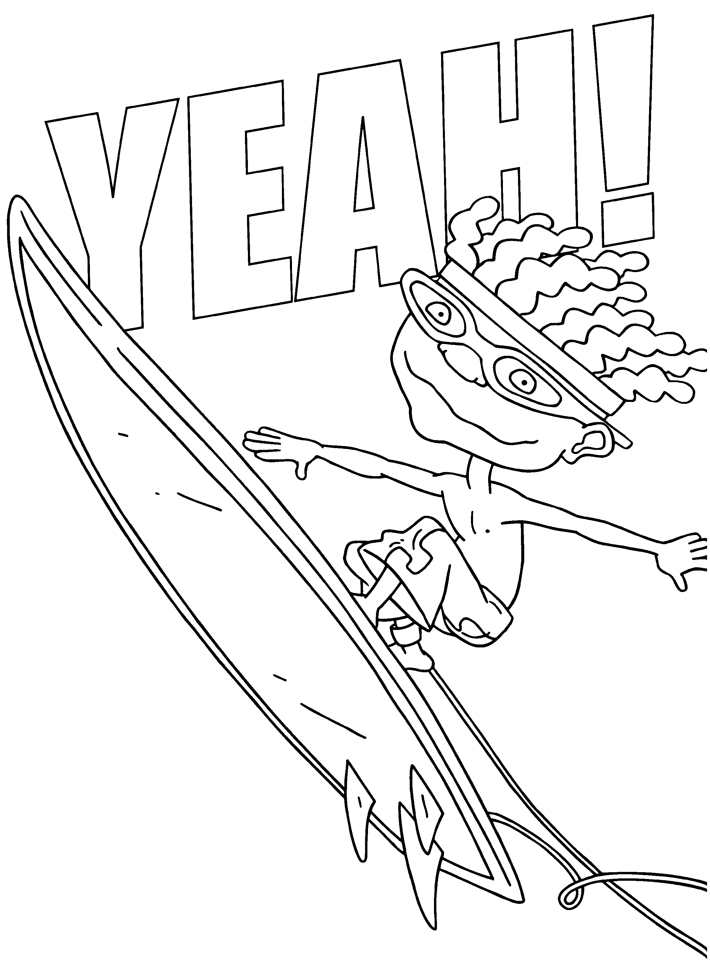 Rocket power coloring sheet