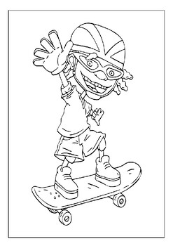 Fun and exciting printable rocket power coloring pages collection for kids p
