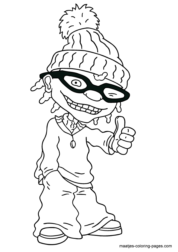 Rocket power coloring page