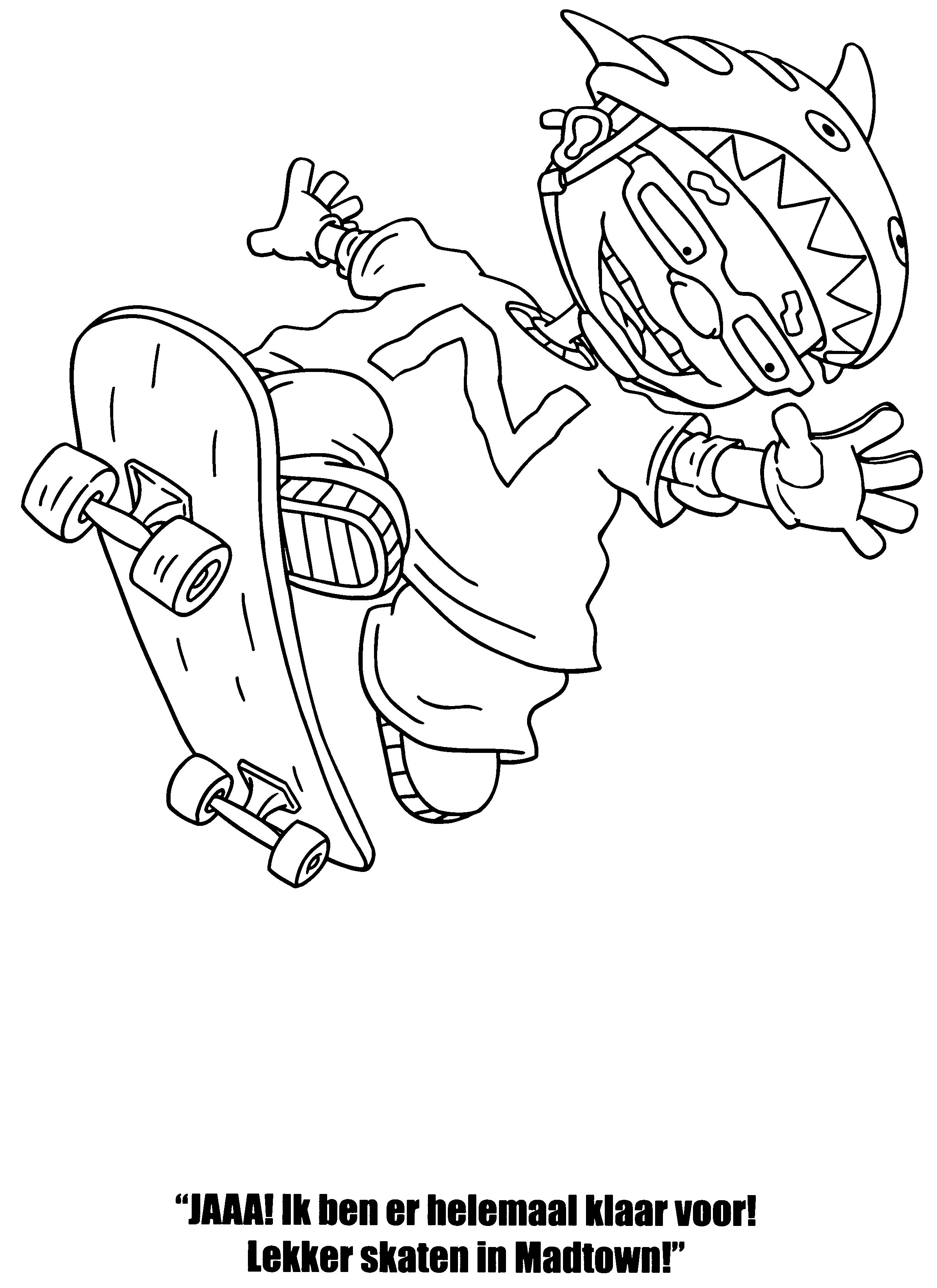 Desenhos para colorir rocket power potencia del cohete dibujos fãciles rocket power