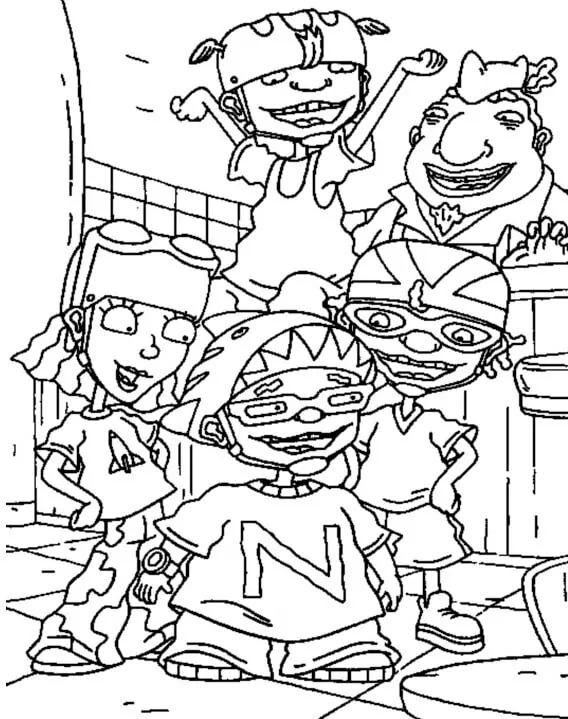 Rocket power fãrbung seite