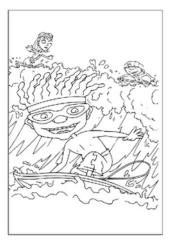 Fun and exciting printable rocket power coloring pages collection for kids p
