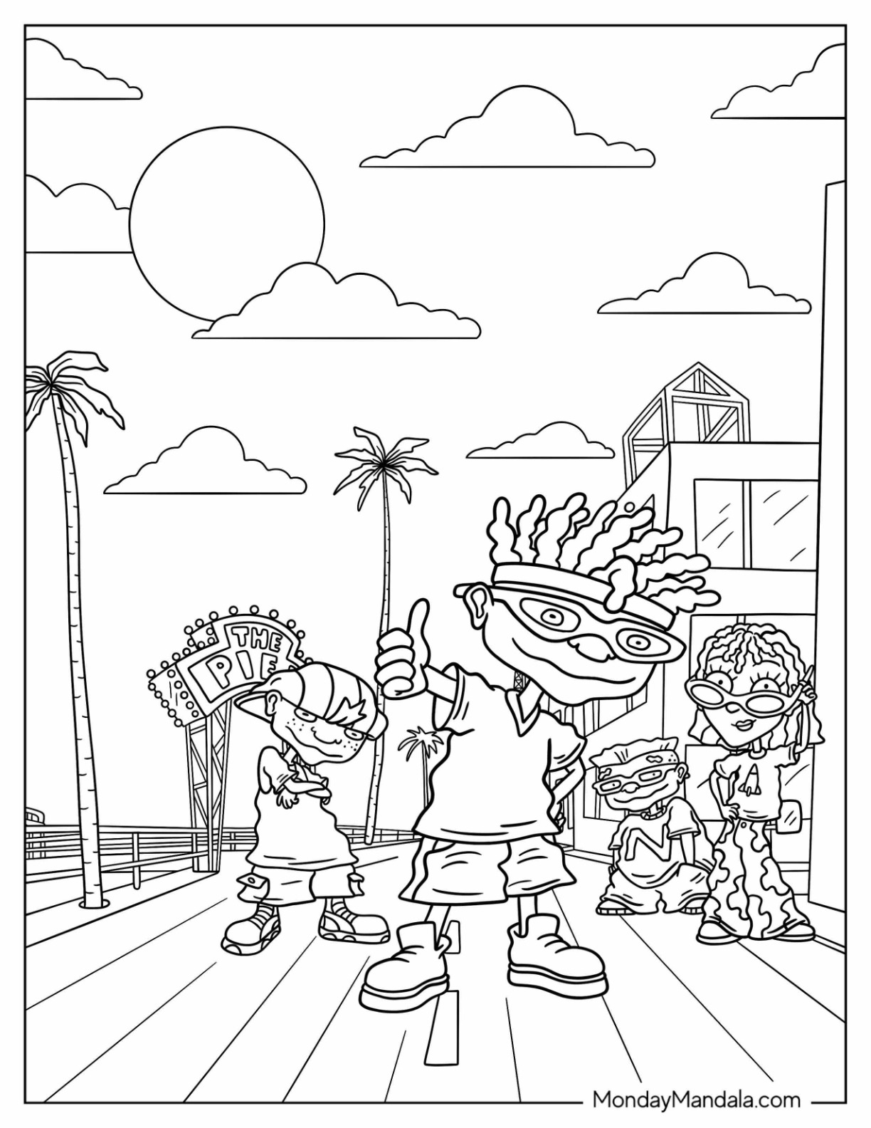 Nickelodeon coloring pages free pdf printables