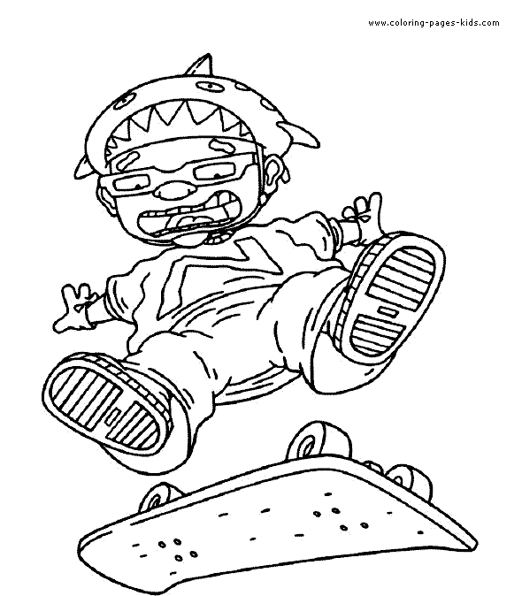 Rocket power color page