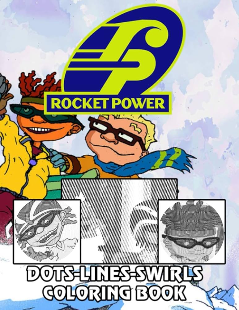 Rocket power dots lines swirls coloring book rocket power premium new kind dots lines swirls activity books for adult and kid unofficial high quality pulpanova helena books