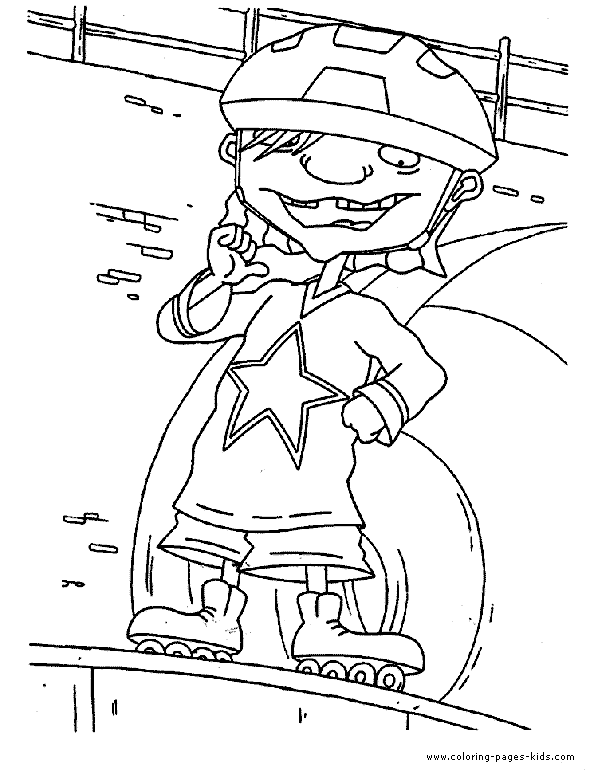 Rocket power color page