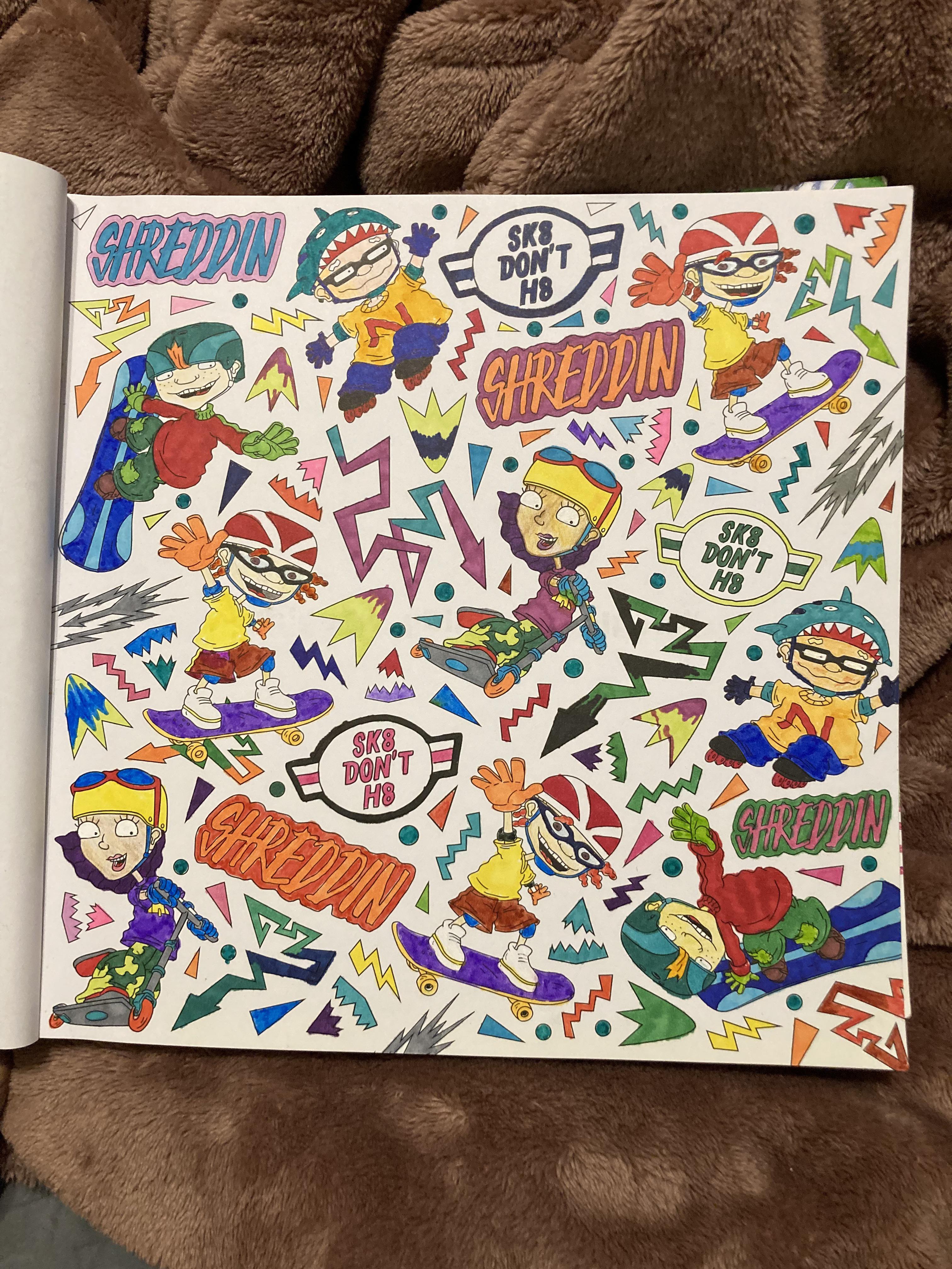 Rocket power from the splat coloringbook rcoloringbookspastime