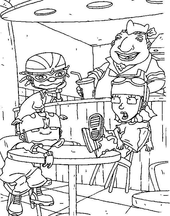 Coloring page rocket power cartoons â printable coloring pages