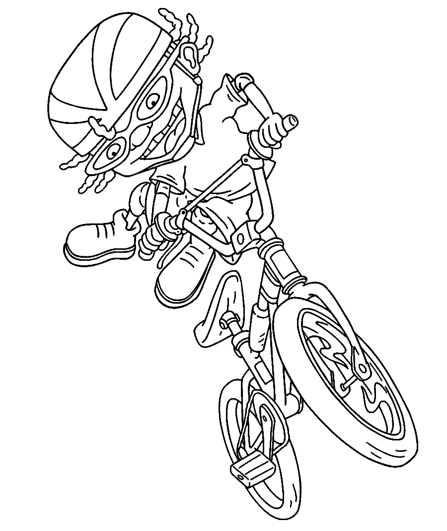 Cycling coloring pages printable for free download