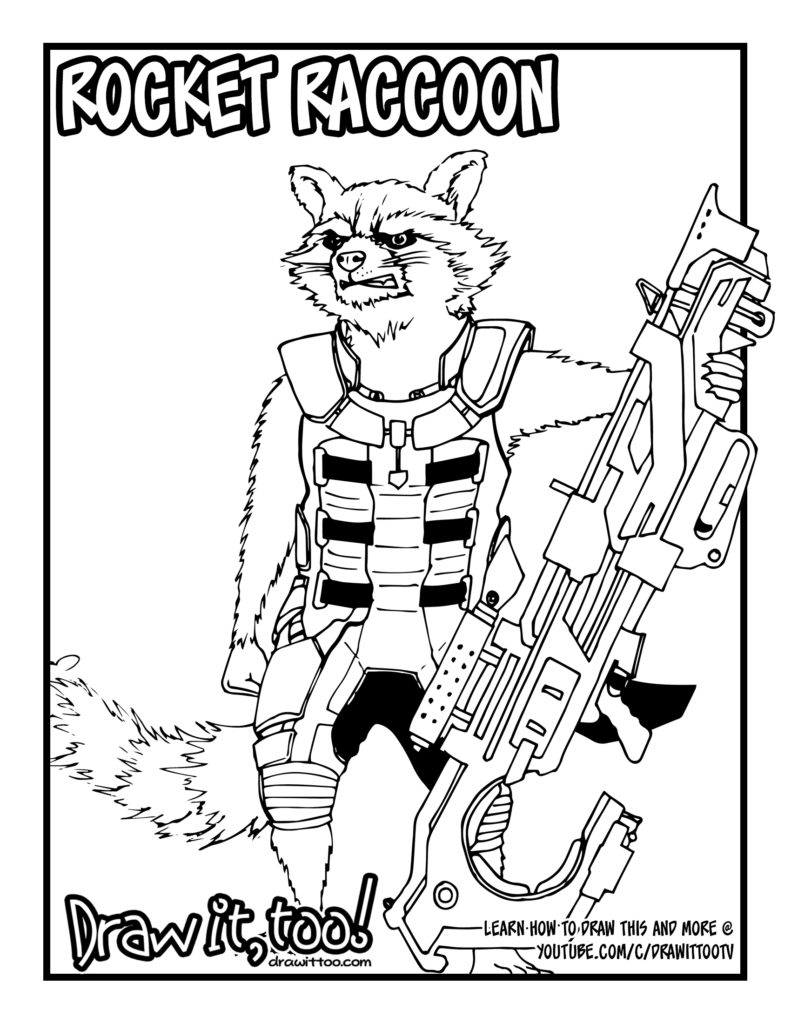 Rocket raccoon guardians of the galaxy tutorial