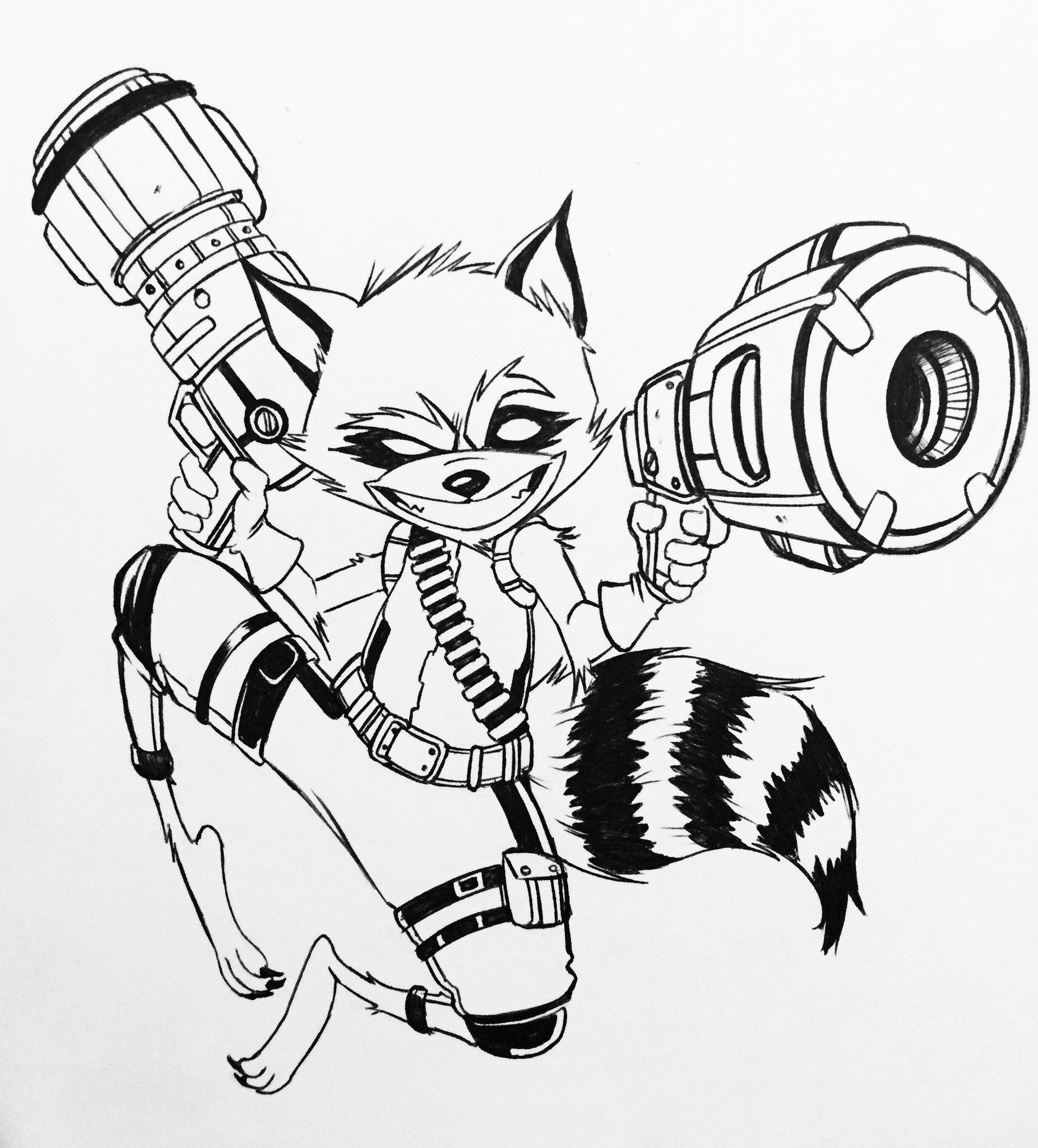 Angel rotten on x rocket raccoon drawing illustration creative art dibujo ic marvel rocketraccoon ink artist guardiansofthegalaxy httpstcoitosehbti x