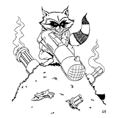 Funny raccoon coloring pages your toddler will love to color
