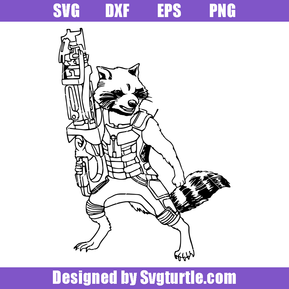 Rocket raccoon svg guardians of the galaxy svg