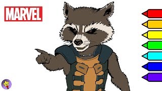Marvel guardians of the galaxy coloring book rocket raccoon coloring page marvel superhero coloring