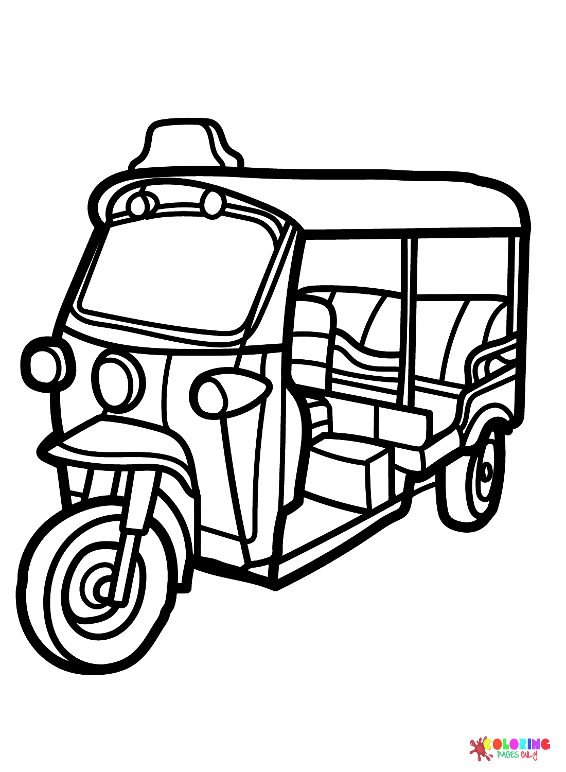 Tricycle coloring pages printable for free download