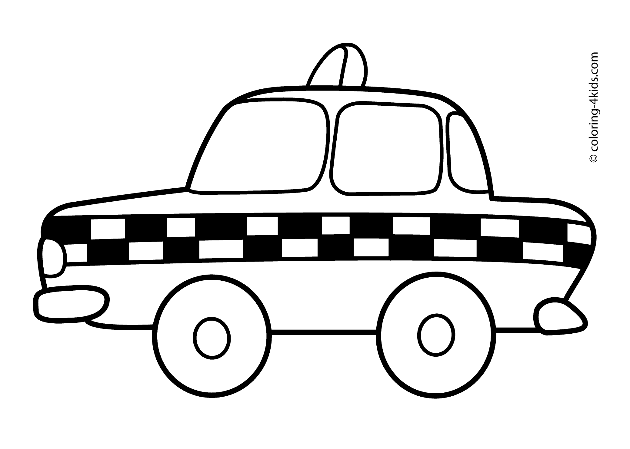 Taxi transportation coloring pages for kids printable free coloring pages for kids cars coloring pages free coloring pages
