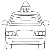 Taxi coloring pages free coloring pages
