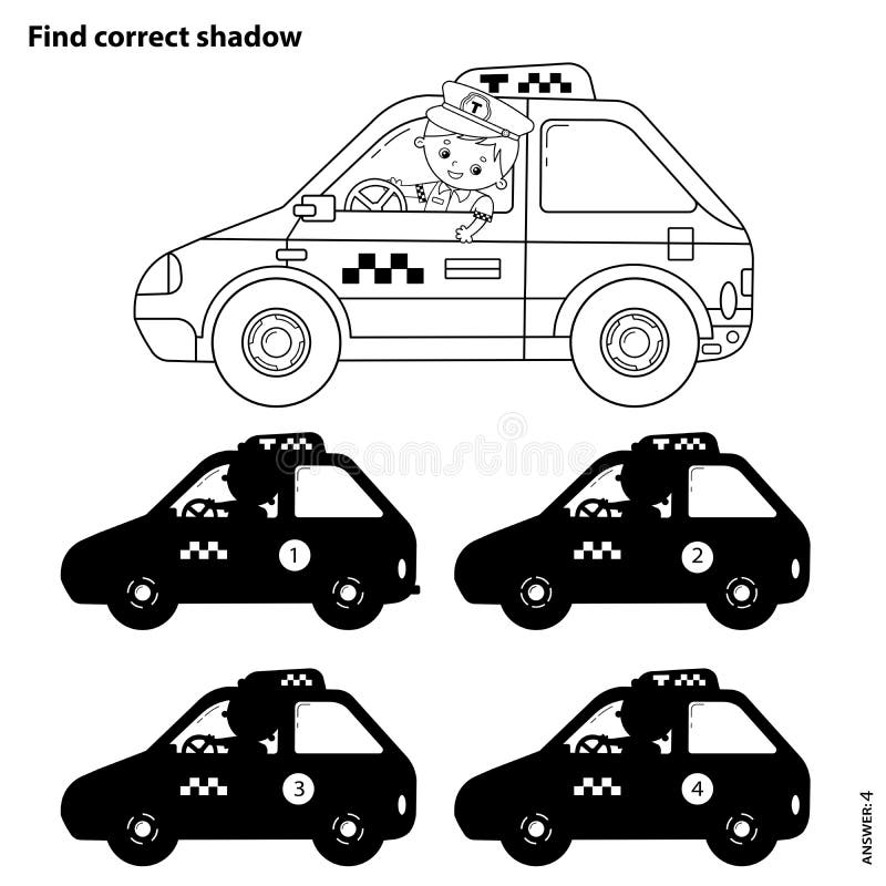 Taxi coloring stock illustrations â taxi coloring stock illustrations vectors clipart