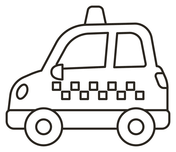 Taxi coloring pages free coloring pages