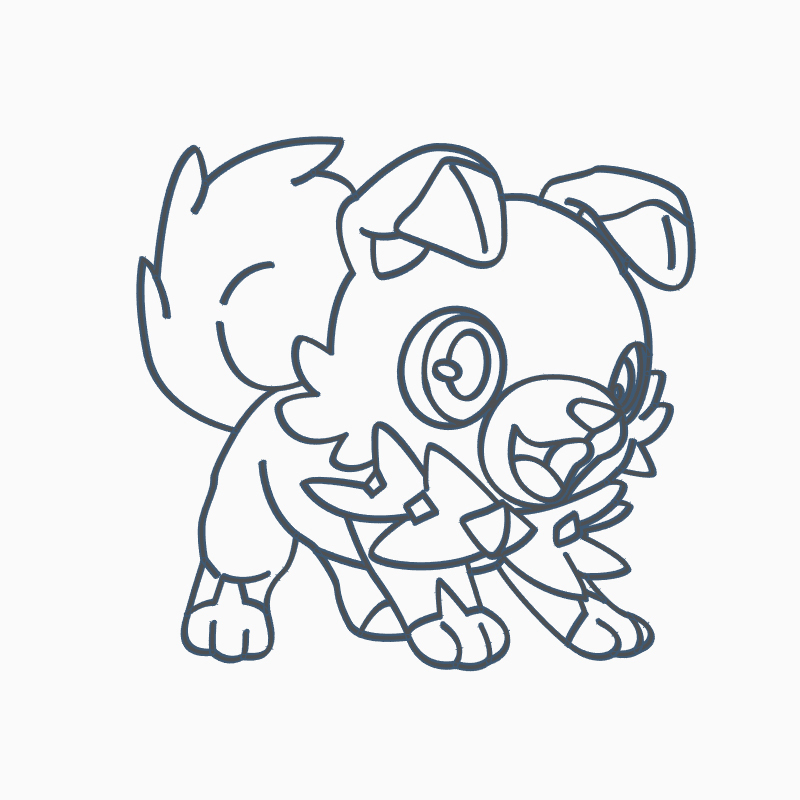 Stl file rockruff cookie cutter pokemon anime chibi ðªãd printable model to downloadãcults