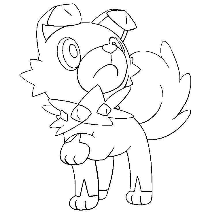 Rockruff dibujos para colorear pokemon colorear pokemon dibujos para colorear gratis