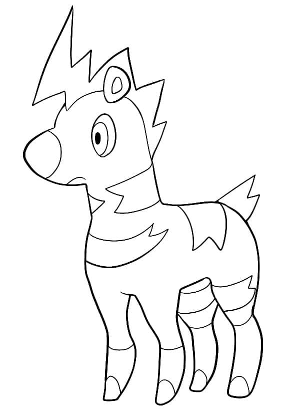 Blitzle pokemon coloring page
