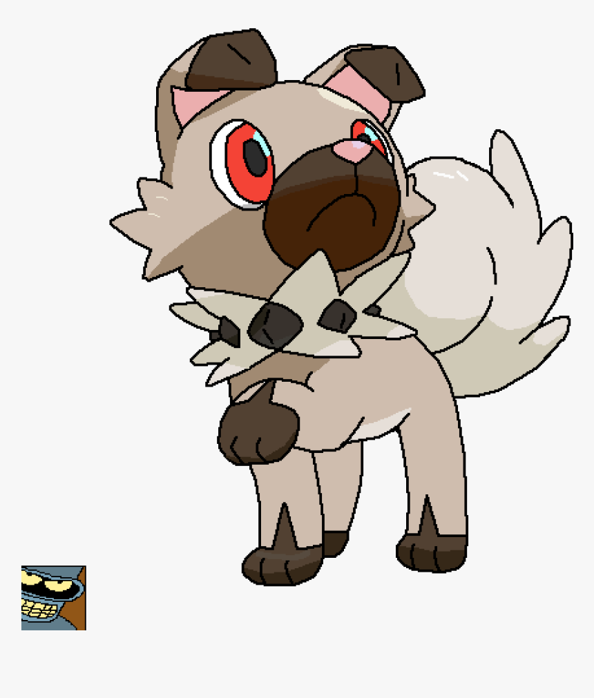 Pokemon coloring pages rockruff hd png download transparent png image