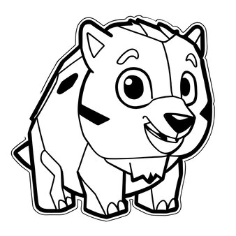 Page coloring hasky images