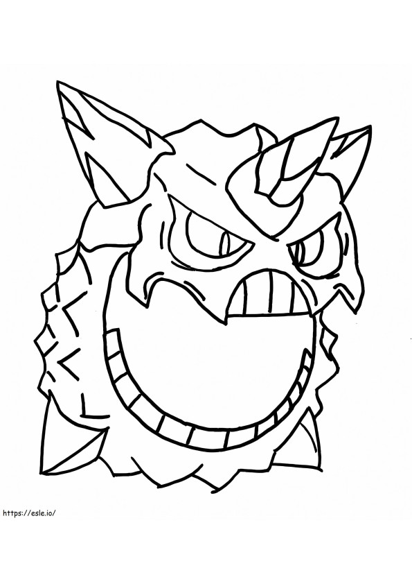 Cute rockruff pokemon coloring page