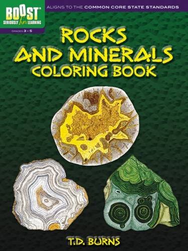 Boost rocks and minerals coloring book boost educational series