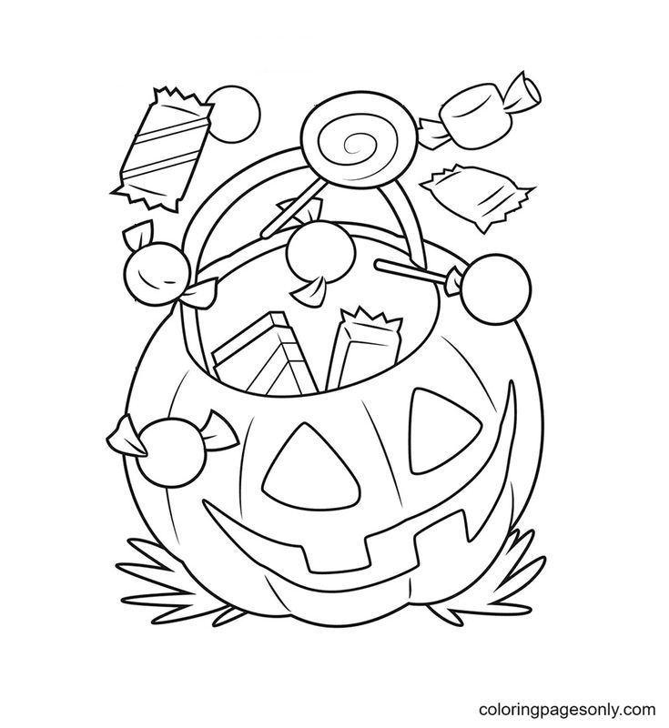 Halloween pumpkin coloring pages