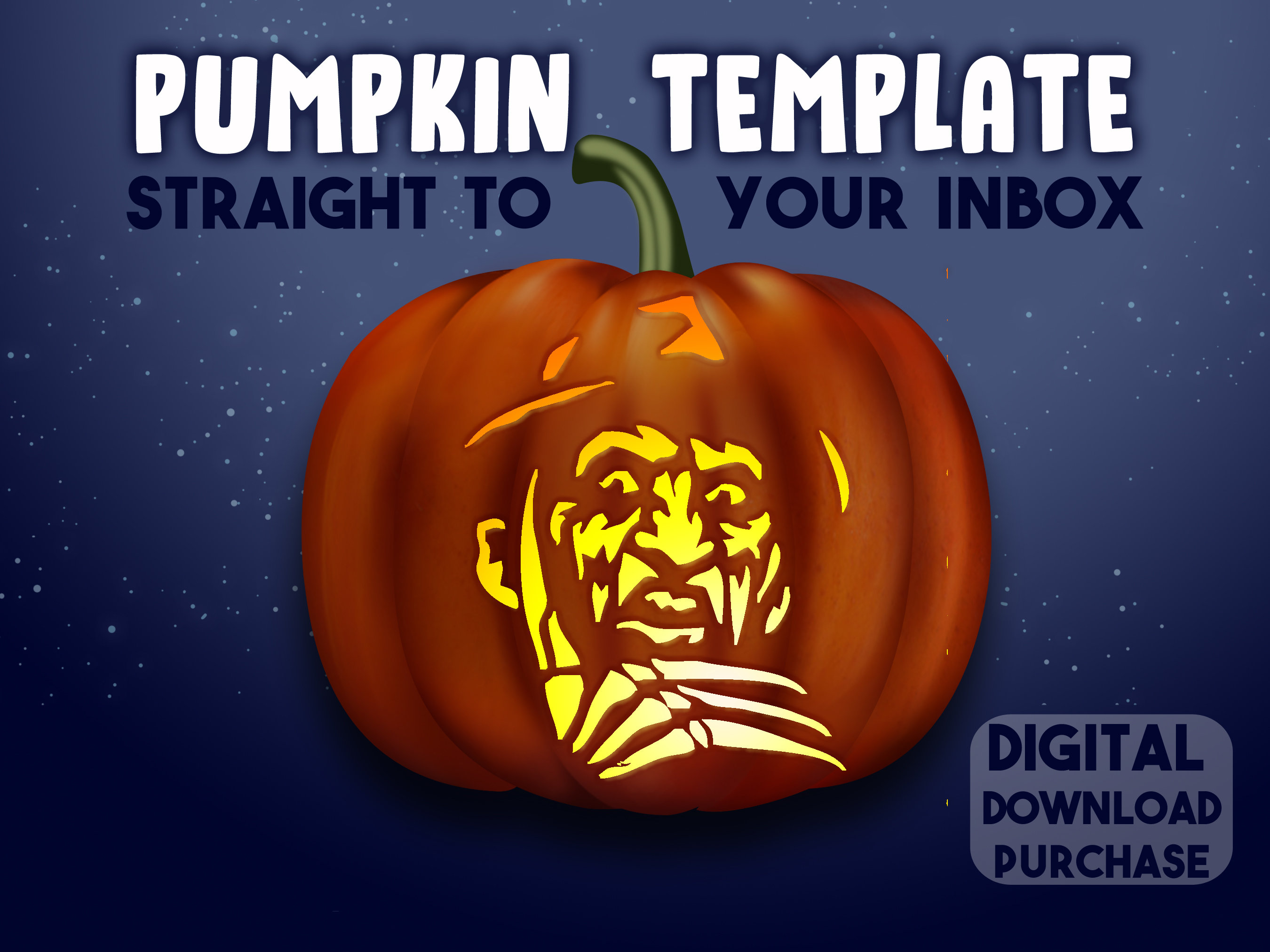 Rocky horror pumpkin stencil