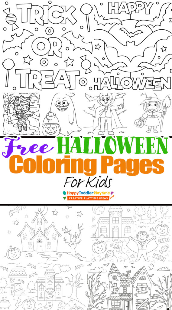 Halloween coloring pages for kids