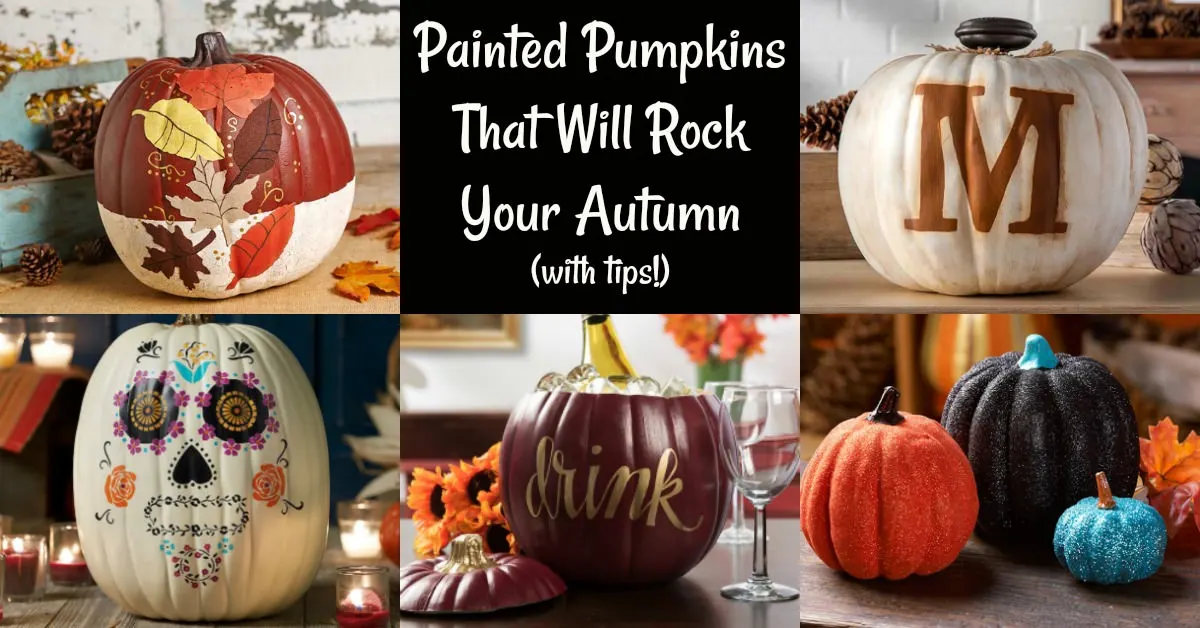 Painted pumpkins that will rock your autumn