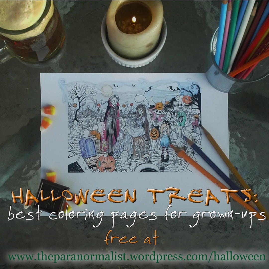 Halloween treats adult coloring pages renae rude