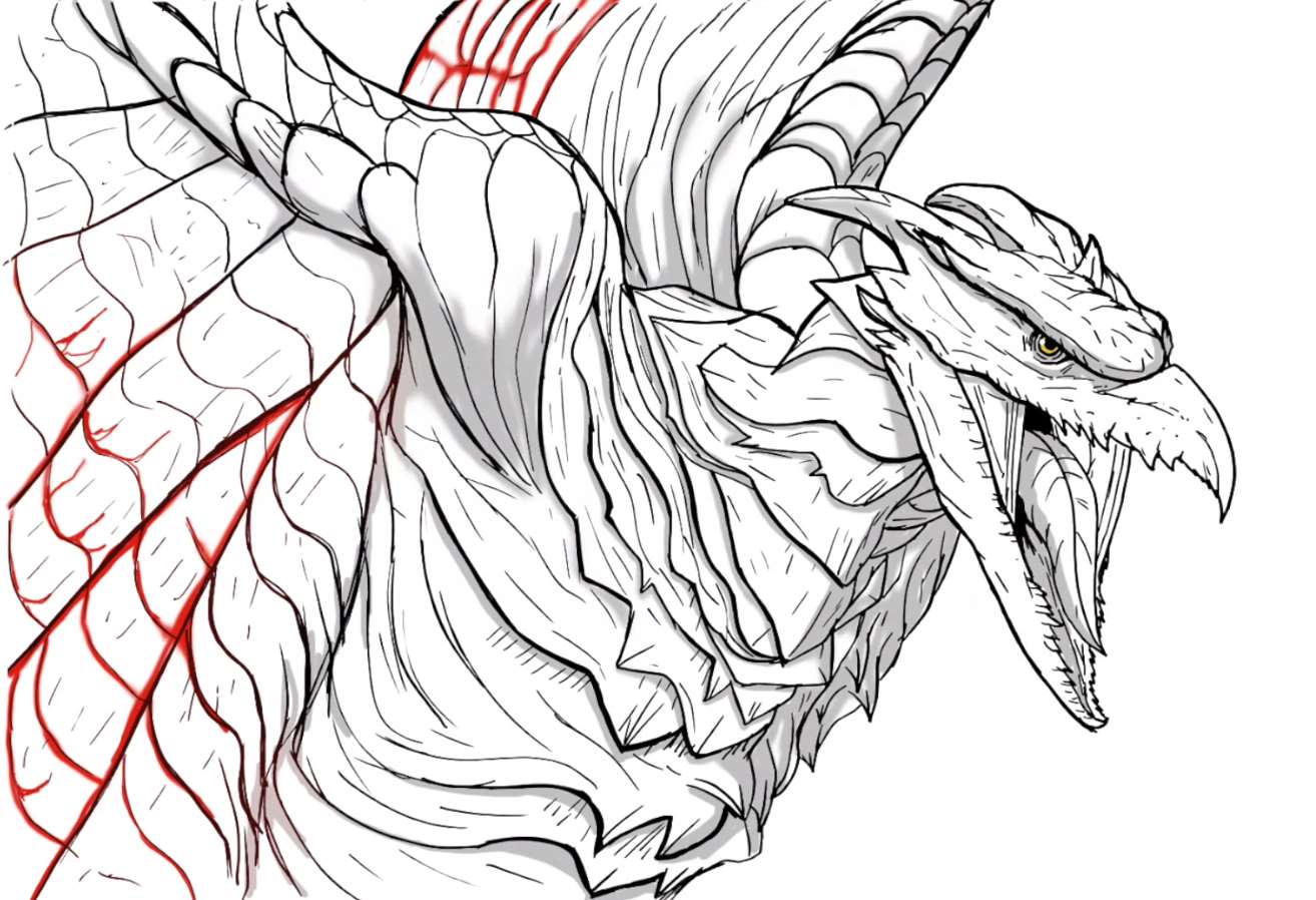 Coloring pages godzilla rodan print free