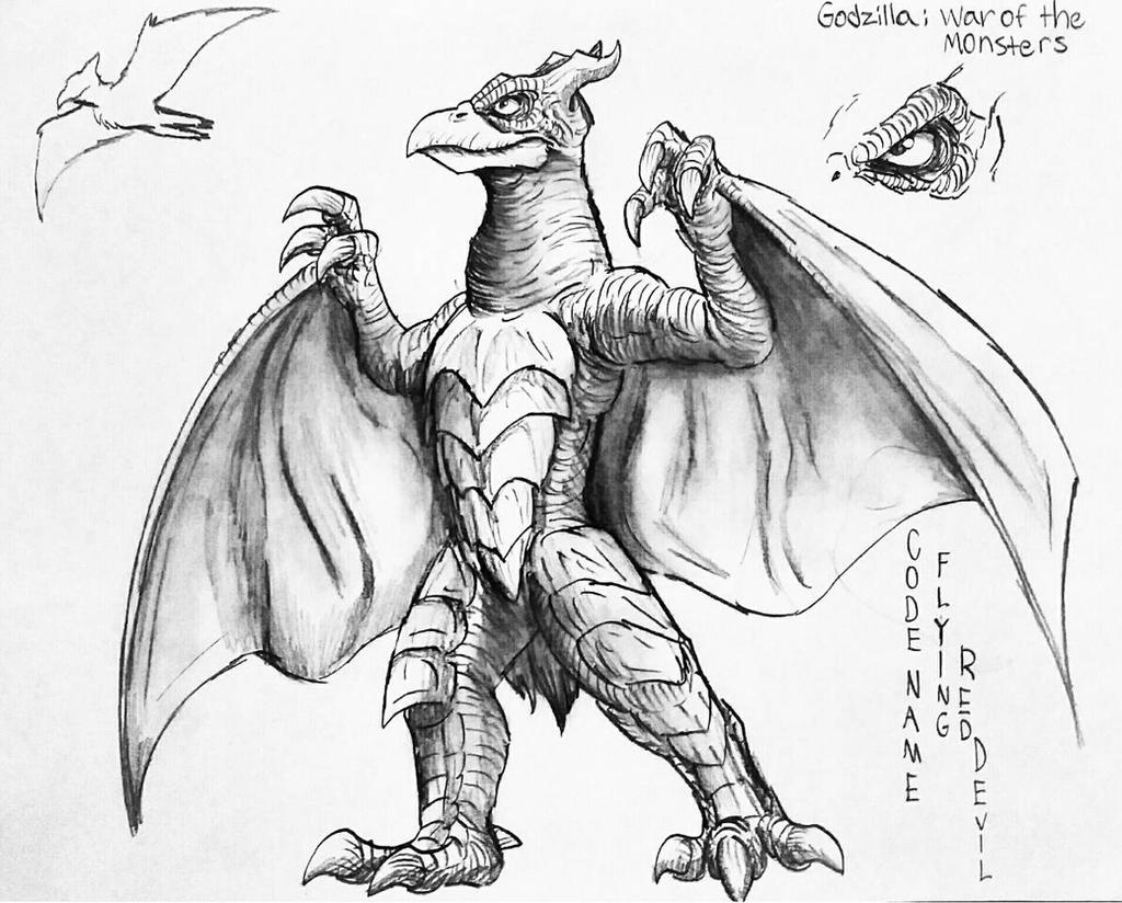 Godzilla war of the monsters rodan file by erickzilla on