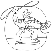 Rodeo coloring pages free coloring pages