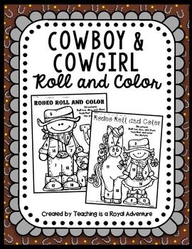 Wild west roll and color freebie rodeo crafts wild west wild west theme
